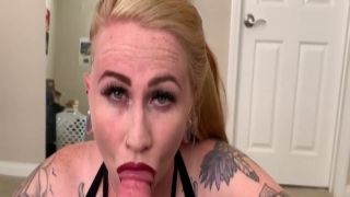 Blonde MILF Gives Perfect Blowjob and Cum in Mouth