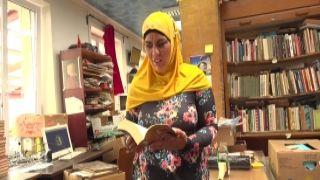 Bookstore owner fucks a happy muslim milf