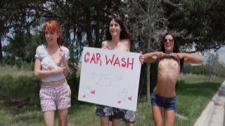 Public Handjobs Sexy Wet Fivesome Car Wash