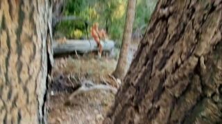 Hot ass blonde POV fucking in woods