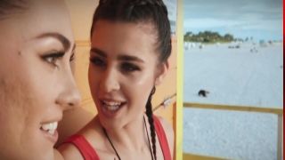 Kylie Rocket Mackenzie Mace Horny Lifeguards Share A Cock