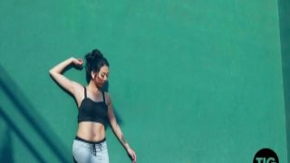 ThisIsGlamour Reina Strips Naked In Tennis Court