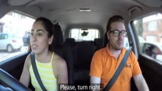 Student driver publicly sucks instructor before pussyfu