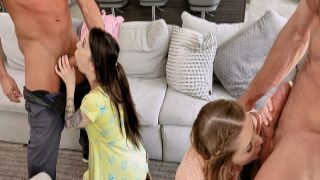 Babes satisfying their pissed off dads